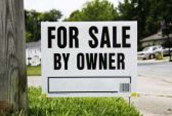 Featured is a photo of a FSBO sign - "For Sale by Owner".